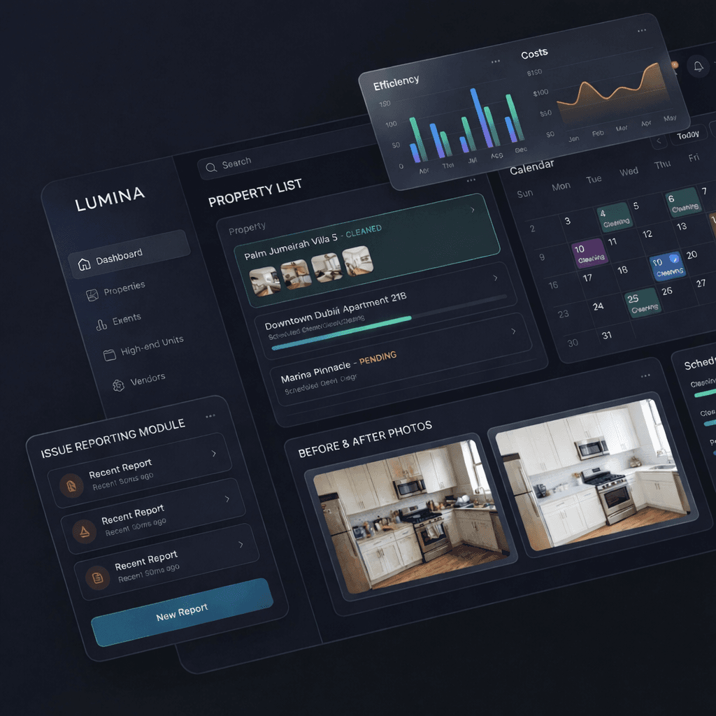 LUMINA App Dashboard