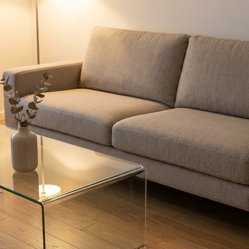 Tidy holiday home living room ready for the next guest check-in