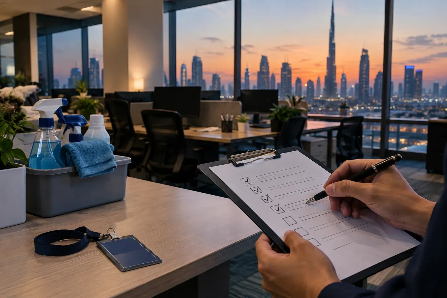 After Hours Office Cleaning: Daytime or Evening in Dubai?