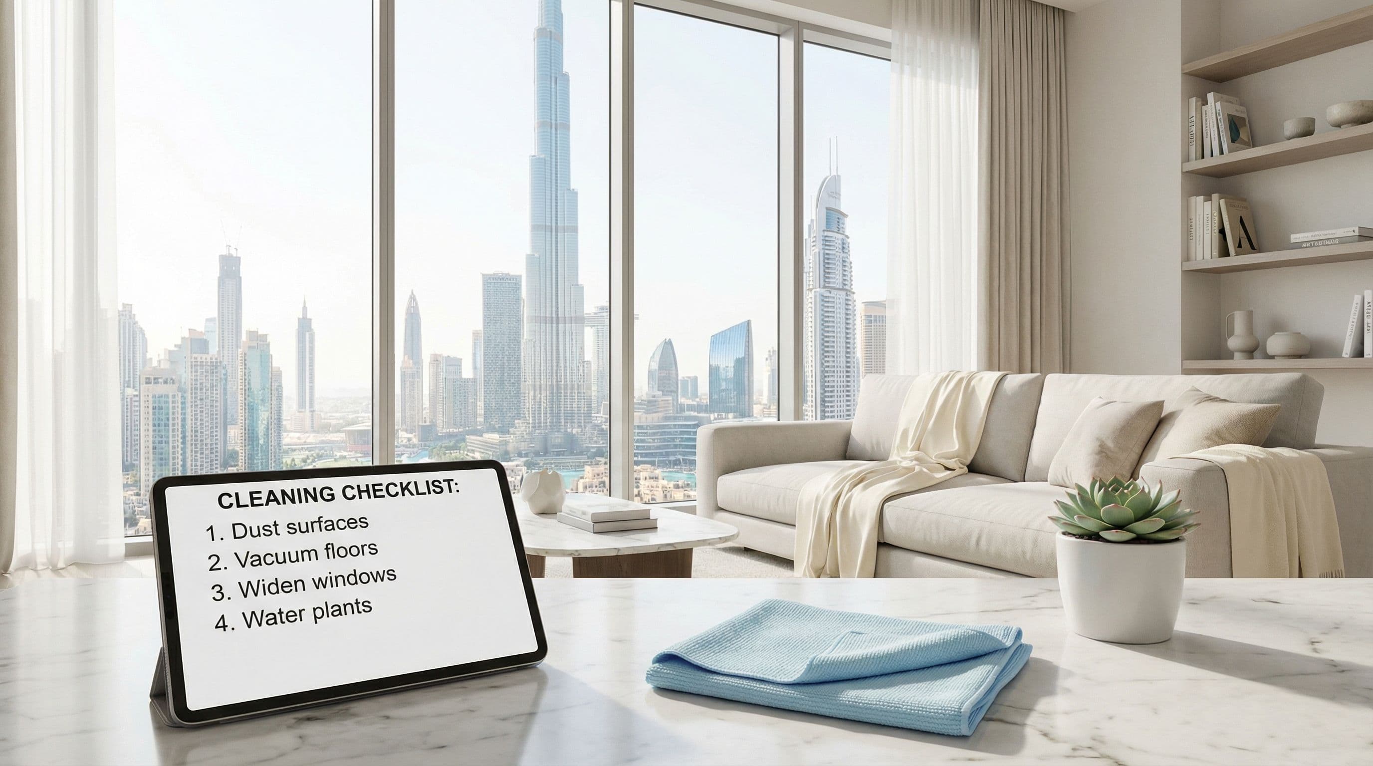 The Ultimate Cleaning Checklist for Busy Dubai Professionals